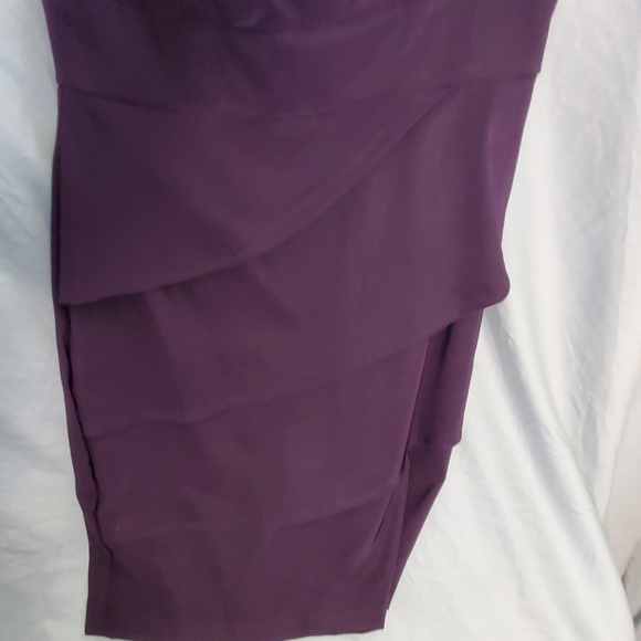 Connected Apparel Purple sheath dress size 6 - Picture 7 of 11